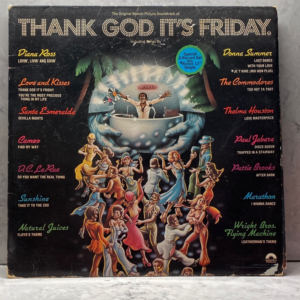 Motown Casablanca Thank God It's Friday Vinyl Record